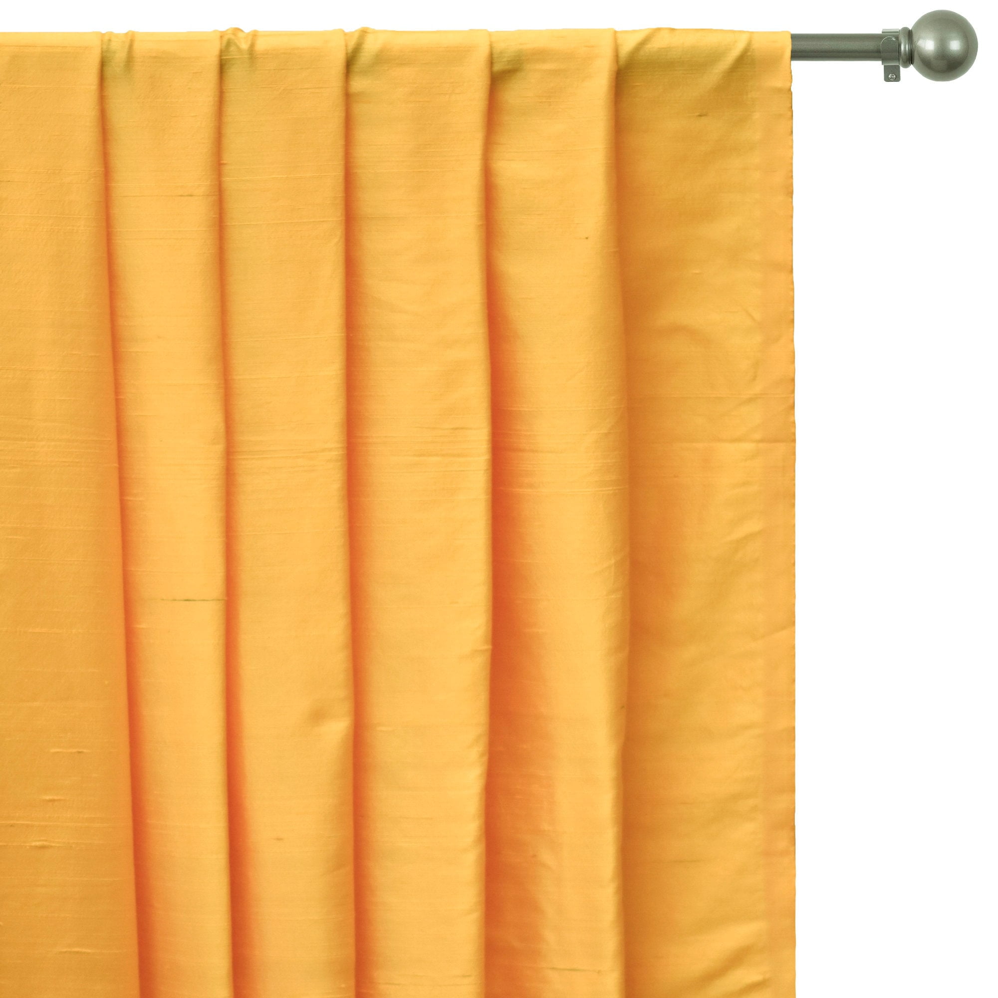 Fabric Mart Direct Fabric Silk, Bright Saffron Yellow Silk Dupioni Fabric, Yellow Silk Fabric Indian Silk Fabrics By The Yard, 20 Continuous Yards 41 inch width Silk Dupioni Fabric by Yard For Bridal