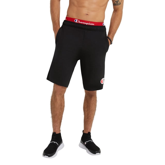 Shorts Champion para Hombre de Jersey Gráfico Negro Mediano