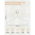 thumbnail image 3 of Smartor Premium Perchas De Terciopelo Para Armario, Paquete De 50 Perchas Duraderas De Fieltro Para Niños De 11.8 Pulgadas, Antideslizantes Para Ropa De Bebé, Perchas Para Niños En El Armario (Gancho, 3 of 5