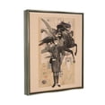 thumbnail image 3 of Stupell Industries Abstract Vintage Horse Text Collage Graphic Art Luster Gray Floating Framed Canvas Print Wall Art, Design by Matheus Lopes Castro, 3 of 6