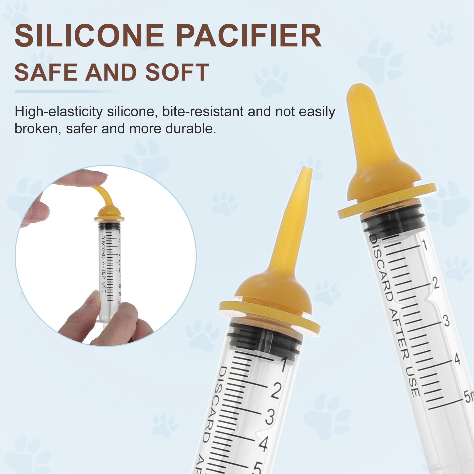 Unique Bargains Kitten Bottle Feeding Kit Yellow