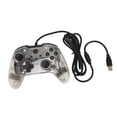 thumbnail image 2 of Wired Game Controller Dual Vibration RGB Transparent Shell Gamepad Joystick for Xbox PC White, 2 of 5