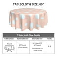 thumbnail image 5 of XMXT Waterproof Table Cloth, Pink Cute Candy Polyester Round Tablecloth for Dining Party Decor, 60 inches, 5 of 8