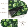 thumbnail image 2 of Green Leaves Bathroom Rug Washable 2x3 Entryway Rug Non Slip Retro Botanical Garden Pastoral Plants Front Door Mat Low Pile Indoor Doormat Throw Floor Carpet for Kitchen Bedroom Entrance, 2 of 8