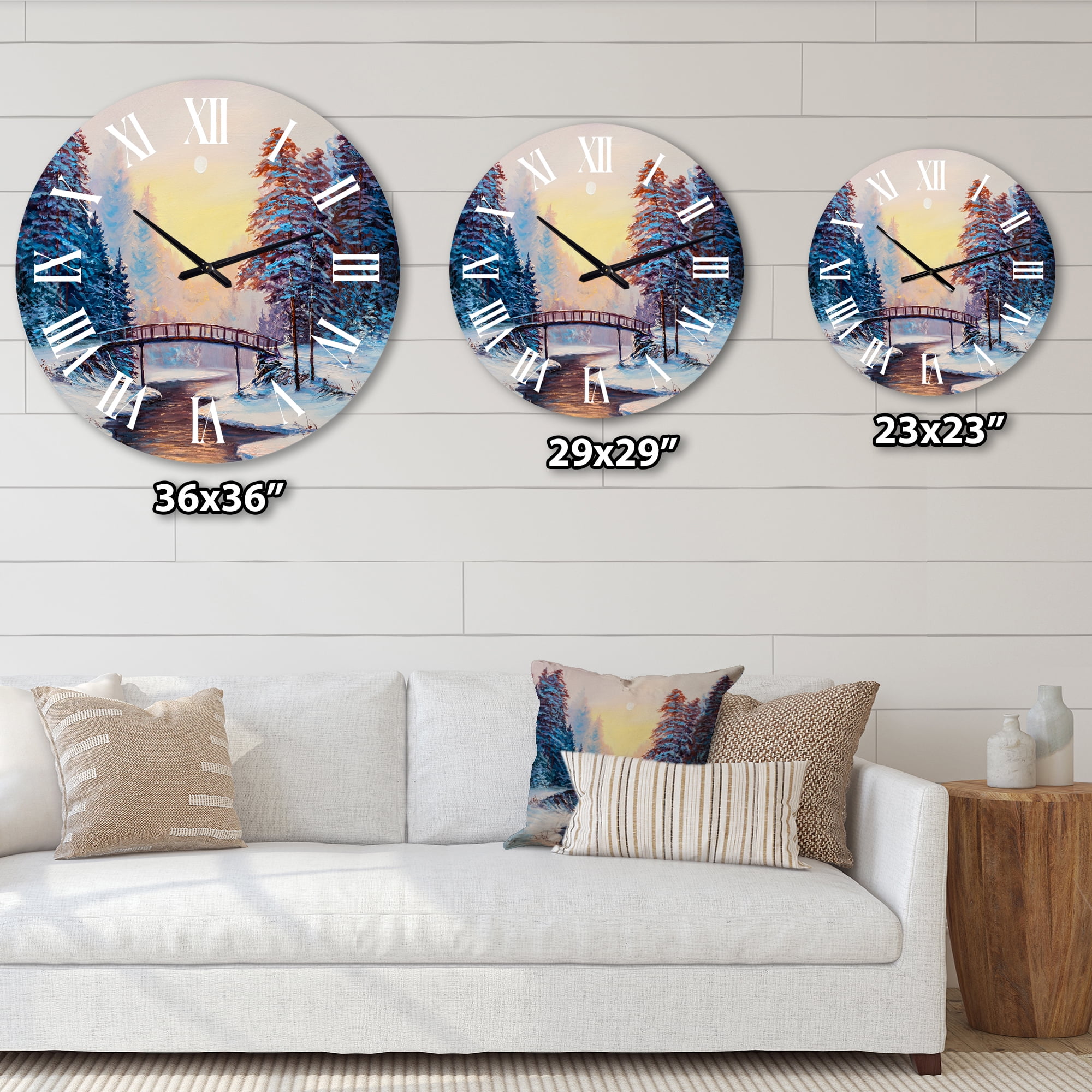Designart 1 in Quartz Traditional Wall Clock