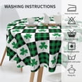 thumbnail image 6 of Nkmbld Outdoor Square Tablecloth St. Patrick's Day Tablecloth Shamrocks Washable Tablecloth Holiday Dinner Party Restaurant Table Decoration, Multicolor, 6 of 8