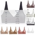 thumbnail image 3 of Hilenly Womens Deep V Bras Wireless Bra Supportive No Underwire Bras Tshirt Push Up Bralettes Plunge Seamless Bra, 3 of 5