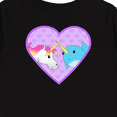 thumbnail image 4 of Inktastic Unicorn and narwhal cute couple Boys or Girls Long Sleeve Toddler T-Shirt, 4 of 5
