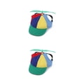 thumbnail image 2 of Billuyoard Sombrero de hélice de algodón para mascotas Desmontable A prueba de sol Transpirable Característica Reemplazo ajustable Cap Verde S 2piezas, 2 of 6