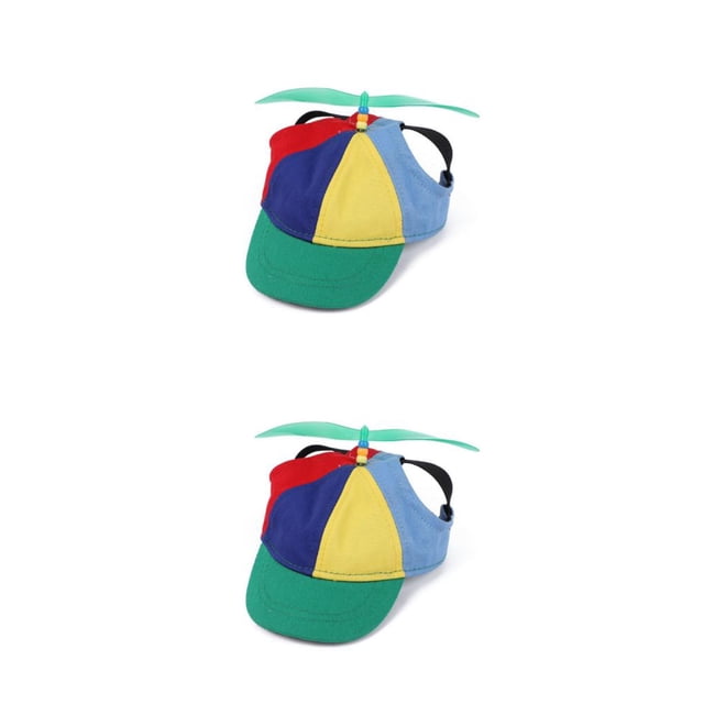 Sombrero de hélice para mascotas Methold Colorido Algodón Ajustable Transpirable