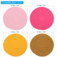 thumbnail image 2 of Uxcell 4 Pcs 7 Inch Plant Coasters Mat Pot Holders Saucer Solid Color Set, 2 of 6
