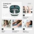 Entil Collapsible Foot Spa Bath Massager with Heat, Foot File, Digital