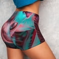 thumbnail image 4 of Uemuo Psychedelic Hairless Cat Pattern Women Workout Impact Shorts Scrunch Butt Lifting Gym Shorts Seamless Booty Biker Shorts-Medium, 4 of 8