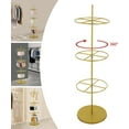 thumbnail image 3 of 3-Tier Rotatable Round Garment Rack Underwear Display Stands Round Clothing Rack Boutique Clothing Rack Gold Retail Clothing Rack for Underwear Shorts Scarf, 3 of 9
