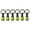 F, variant on 6pcs 1/4 Inch Hexagonal Screwdriver Bit Holder Extension Rod Key Chain Adapter For-Impact Socket Organizer Keychain Tool
