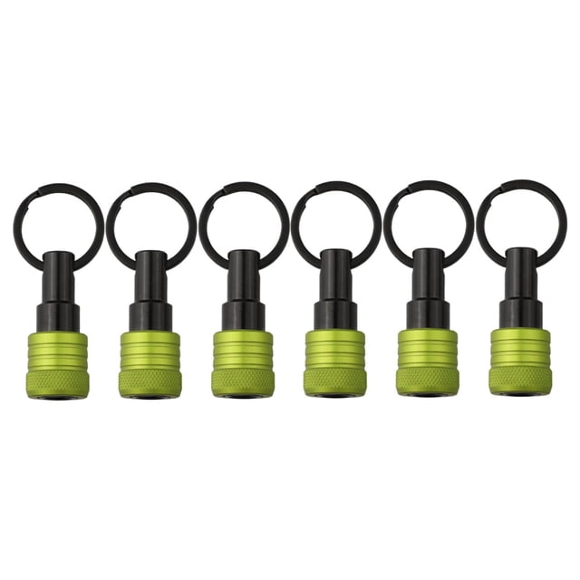 6Pcs 1/4 Inch Hexagonal Screwdriver Bit Holder Extension Rod Key Chain Adapter For-Impact Socket Organizer Keychain Tool F