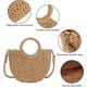 thumbnail image 4 of LHSHID Womens Straw Beach Bag Woven Crossbody Shoulder Bags Top Handle Satchel Handbag Purse for Summer, 4 of 7