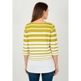 thumbnail image 2 of Jessica London Women's Plus Size Boatneck Tunic Top 3/4 Sleeve Shirt  Loose Fit, 2 of 5