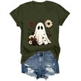 thumbnail image 6 of mgoYE Halloween Tshirts Women Plus Ghost Reading Book T-Shirt Casual Fall Teacher Tee Tops(AG,XL), 6 of 7