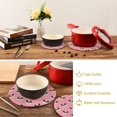 thumbnail image 6 of FREEAMG Cute Panda Round Trivets Pot Holders 2 Pcs, Heat Resistant Cotton Thread Weave Trivets for Hot Dishes, Cooking, Baking, Farmhouse, Kitchen Decor, 6 of 7