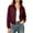 Wine, variant on QIYAGBSA Oxford Cloth Outdoor Jackets for Women, Zip Up Hiking Coat with Windproof and Water Resistant Finish, Lightweight Active Outerwear for Travel and Trail
