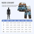 thumbnail image 4 of Fotbe Rustic Vintage Truck Autumn Pijama de Hombre con Estampado de Manga Larga, Conjunto de 2 Piezas, Ropa de Dormir Suave y Cómoda con Bolsillos-Large, 4 of 7
