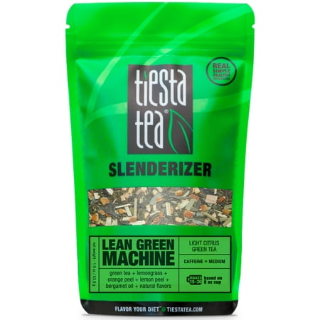 (2 Pack) Tiesta Tea Slenderizer, Lean Green Machine, Loose Leaf Green Tea Blend, Medium Caffeine, 1.9 Ounce