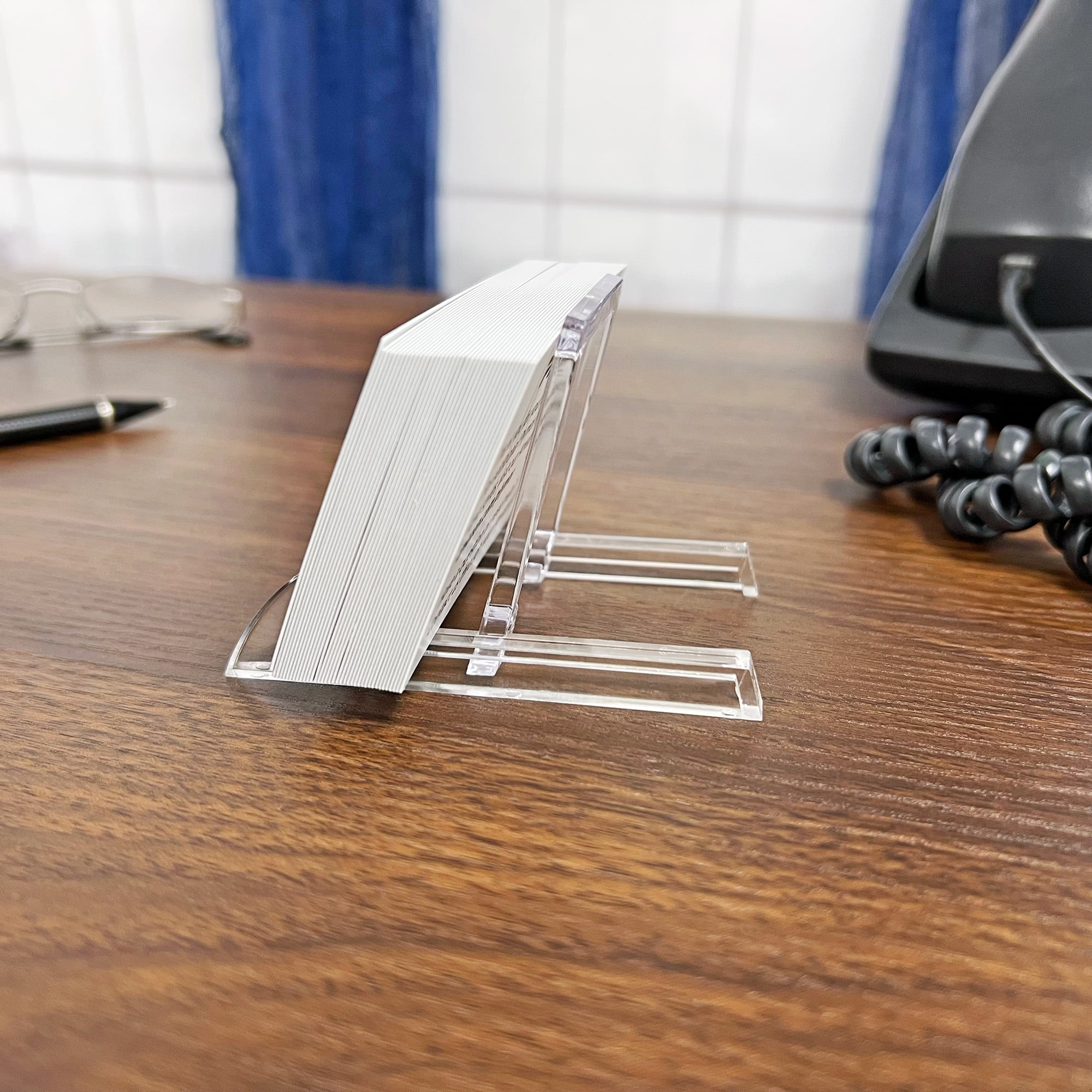 Gibson Holders MINI Adjustable Clear Acrylic Display Easel, 2" W x 3.25" D x 2.25" H, Pack of 12