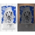 thumbnail image 2 of White Standard Poodle Winter Snowflakes Ceramic Night Light, 2 of 2