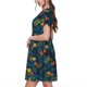 thumbnail image 2 of Balery Hawaiian Style Vestidos sueltos de manga corta para mujer, vestidos de verano 2025, vestidos casuales de corte A con vuelo., 2 of 6