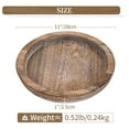 thumbnail image 5 of Candle Plate Holder Tray Round Wooden Decorative Candle Plate Small Farmhouse Table Centerpiece, 5 of 7