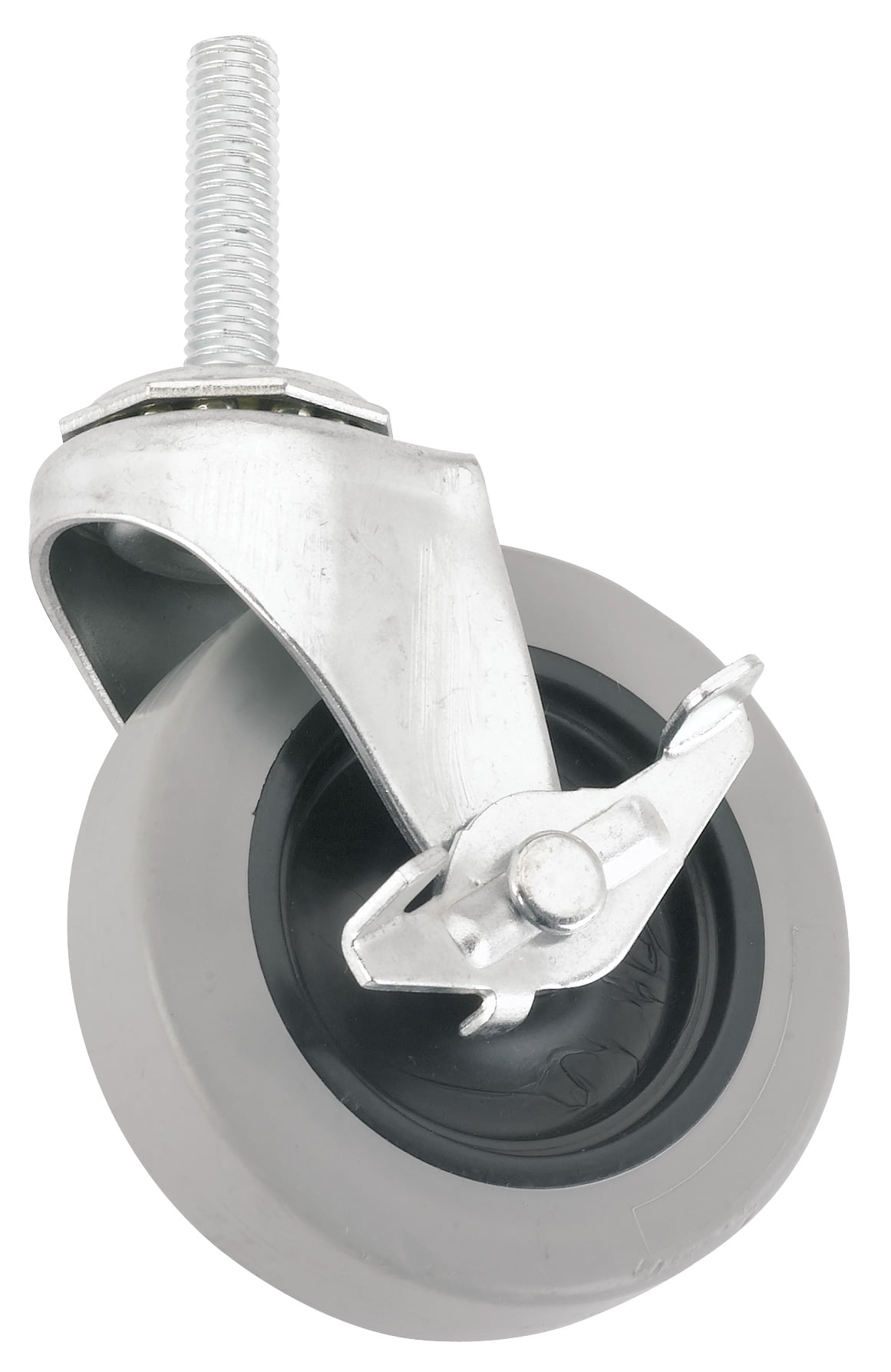 2 Pieces Swivel castors with Turntable 1.25 inch Diameter TPR Top Plate 33 lb Capacity 