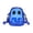 Blue, variant on Halloween Crossbody Bags, Clear Ghost Jelly Crossbody Purse for Women, Lightweight Underarm Shoulder Bag Daily Commute
