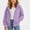 Purple, variant on DJDLJWCJ Girls Zip Up Hoodies Long Sleeve Hooded Sweatshirt Solid Color Lightweight Sweatshirts Purple Size 5T