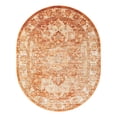 thumbnail image 2 of Unique Loom Isabella Collection Area Rug - Adjani (7' 10" x 10' Oval Rust Red/Black), 2 of 6