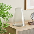 thumbnail image 2 of DecMode 12" Cone Shaped Glass Vase, 2 of 9