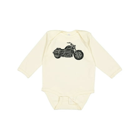 

Inktastic Distressed Motorcycle Gift Baby Boy or Baby Girl Long Sleeve Bodysuit