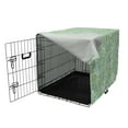 thumbnail image 3 of Brick Dog Crate Cover, Grunge and Old Street Wall Design Constructional, Easy to Use Pet Kennel Cover Small Dogs Puppies Kittens, 7 Sizes, Seafoam Dimgray Yellow, by Ambesonne, 3 of 6