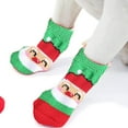 thumbnail image 3 of Calcetines navideños para perros, aptos para uso en interiores, 4 piezas de protectores de patas para mascotas, 3 of 5