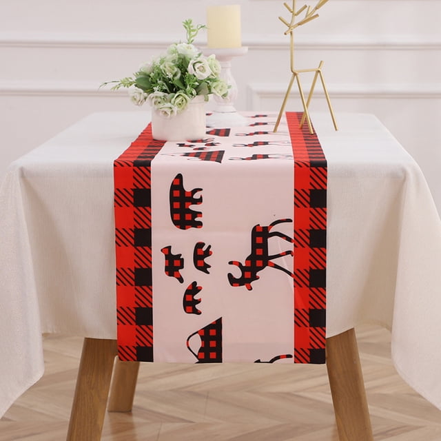 Decoración de mesa de cocina para vacaciones navideñas de temporada, decoración de fiesta familiar en interiores y exteriores