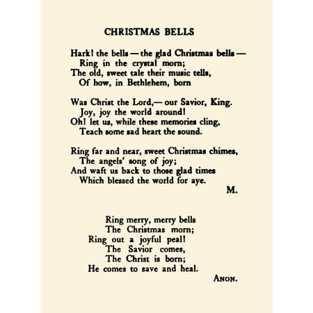 Anon Merry Christmas to you my Friend 1907 Christmas bells et al Canvas Art - Anon (18 x
