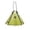 Green, variant on Women Triangle Wristlet Purse Leather Triangle Wristlet Clutch Purse Handbag - Pyramid Evening Cocktail Pouch Wallet Detachable Strap & Tassel Charm White