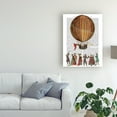 thumbnail image 3 of Trademark Fine Art 'Hot Air Balloon And People' Canvas Art by Fab Funky, 3 of 3