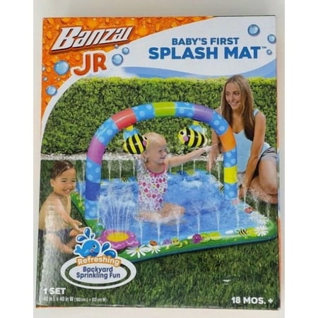 【並行輸入品】BANZAI バンザイ お子様向け 水遊び スプラッシュマット 68903015 / Babys First Splash Mat