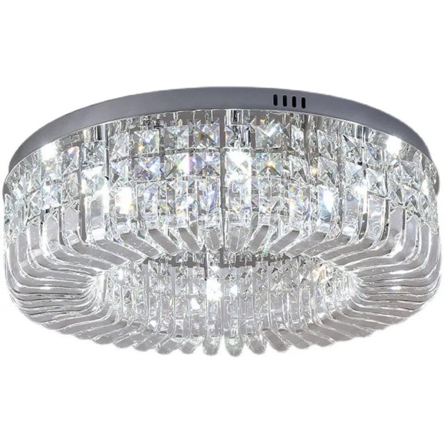 Nordic Luxury Crystal Ceiling Chandelier Modern Gold Chrome Led Pendant Light for Living Room Bedroom Hotel Hall Indoor Decor My Lux Decor Round