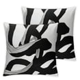 thumbnail image 2 of Nawypu  Black and White Pillow Covers Abstract Modern Graffiti Art Line Decorative Couch Pillow Cases with Zipper Set of 2 Boho Home Decor for Living Room Bedroom Bed Cushion Outdoor, 2 of 6