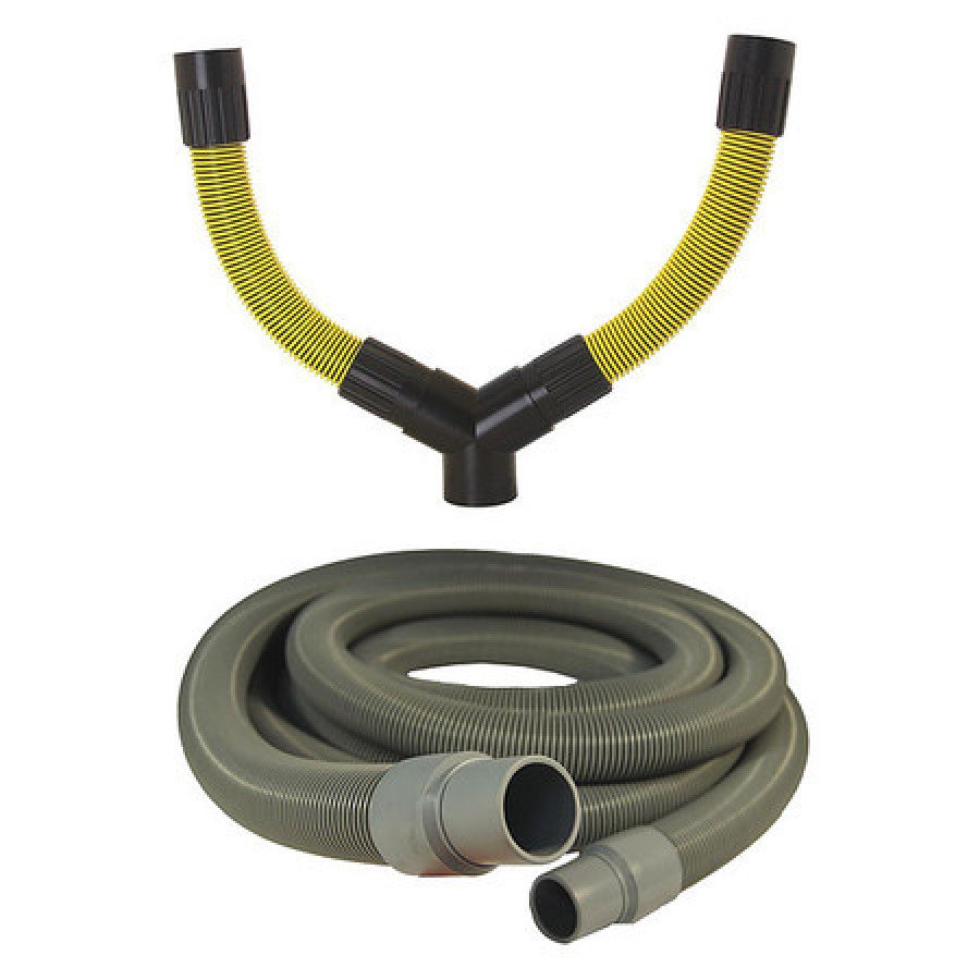 DUSTLESS TECHNOLOGIES D0016 YConnector Dual Vac Kit w 12.5ft Hose