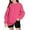 Hot Pink, variant on Girls Winter Warm Oversized Hoodie, Long Sleeve Crewneck Pullover Sweatshirt, Casual Fall Fashion Sweatshirt for Girls 2025