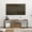 Rustic Brown-X Frame, variant on Manora TV Stand for TVs up to 65 Inch, Industrial Entertainment Center with Open Storage Shelves & Drawers, TV Media Console Table for Living Room, Bedroom, Walnut & White
