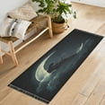 thumbnail image 4 of WOBOGO Playing Guitar on The Moon Bedside long rug delicate and soft modern indoor area decor non slip carpet for bed room corridor entrance balcony, 4 of 8